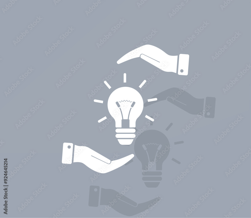 Aufkleber vector ion of white color with shadow on gray background
