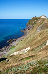 積丹半島｜神威岬へ続く「チャレンカの小道」からの眺望、積丹ブルーに染まり絶景です　

