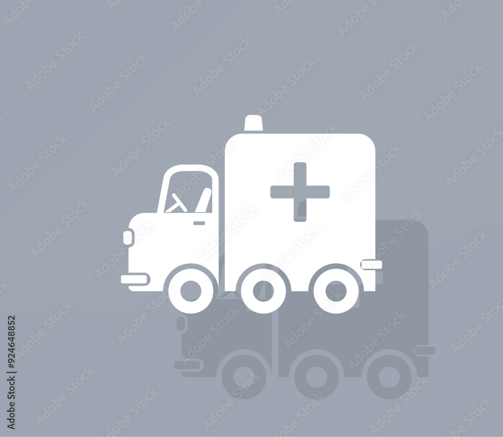 Aufkleber vector ion of white color with shadow on gray background