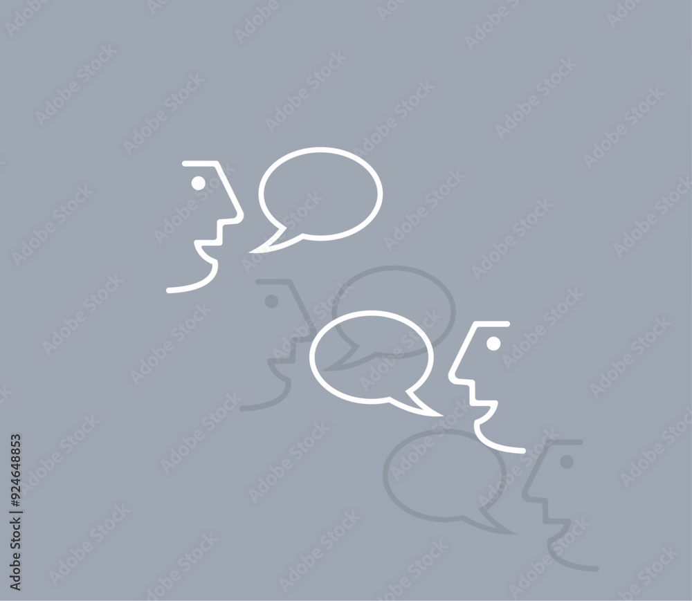 Poster vector ion of white color with shadow on gray background