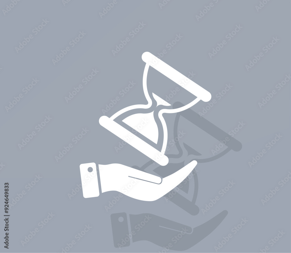 Aufkleber vector ion of white color with shadow on gray background