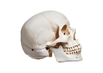 Fototapeta premium Human skull, isolated on a transparent or white background