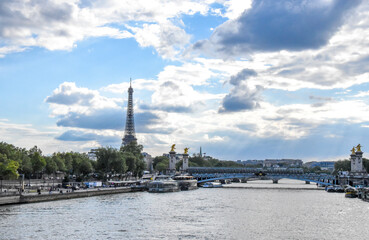 Fototapeta premium France. Paris. Views and attractions in summer