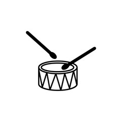 side view and top view drum icon set isolated on white background