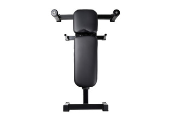 Top view of abdominal gym bench isolated isolated on a transparent or white background