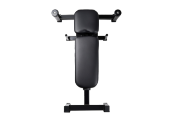 Top view of abdominal gym bench isolated isolated on a transparent or white background