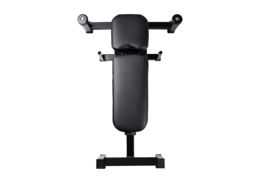 Top view of abdominal gym bench isolated isolated on a transparent or white background