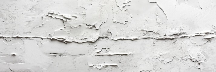 Obraz premium This image showcases an abstract white surface with rough, textured layers and unique, uneven patterns, creating visual interest and depth.