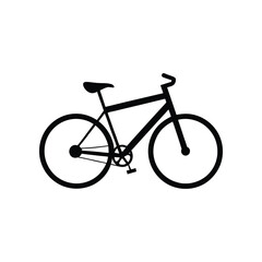  bicycle silhouette vector illustration art, logo, icon design 