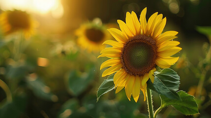 Sunflower in the field