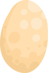 Baking ingredient. Cartoon kitchen food for pastry and sweet bakery, fresh egg. Vector isolated. Product for baking pastry