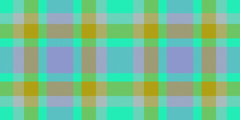 Horizon textile seamless plaid, silk pattern background texture. Hanukkah check fabric tartan vector in teal and yellow colors.