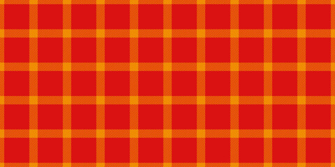Linear vector background tartan, rectangle pattern plaid seamless. Cutout texture fabric check textile in bright and red colors.