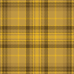 Jacket seamless tartan texture, eps background check textile. Countryside fabric vector pattern plaid in amber color.