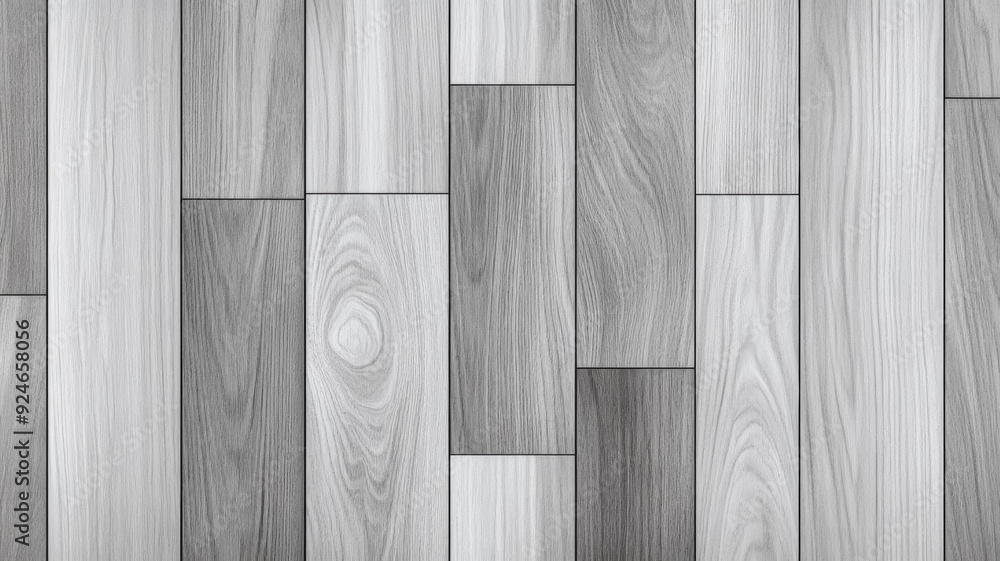 Sticker A background of gray washed wood floor with a modern weathered look and a mix of light and dark gray tones highlighting the texture 