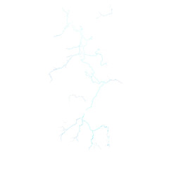 Obraz premium Glowing Thunder isolated on transparent background.png 