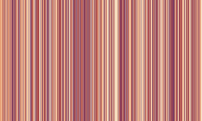 Pattern of vertical stripes, colorful thin and thick lines. Irregular stripe background, vector seamless texture. Abstract striped geometric design in bright colors.