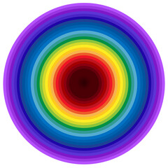 Obraz premium Cible arc-en-ciel 