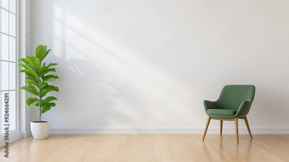 Poster a wall socket with a minimalist design seamlessly blending into a white wall in a scandinavian style
