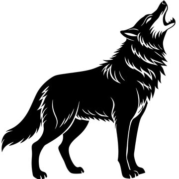 recommend clip art: Illustration of a wolf