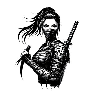 Samurai Ninja Woman