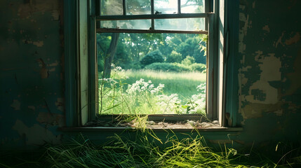 The scent of freshly cut grass wafted through the open window on a summer afternoon.