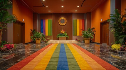 Elegant Awards Ceremony Celebrating Pride Achievements in Sports