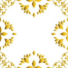 golden floral frame