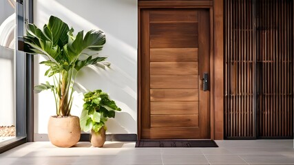 Modern Entrance Design with Stylish Architecture and Elegant Decor