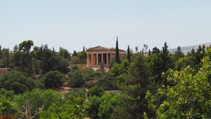 Naklejka premium Temple of Hephaestus, Agora of Athens, 11th June 2024, Greece