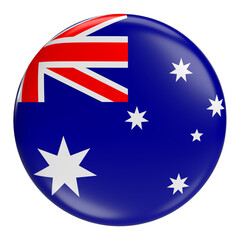  Australia round flag icon with transparent background © HaiHai