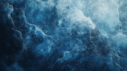 Fototapeta premium This abstract background features a close-up of blue marble with a natural, textured surface. The image evokes concepts of depth, coolness, and fluidity.