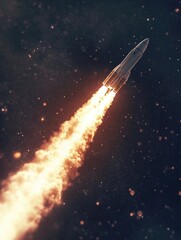 Fototapeta premium Rocket Launch in Space
