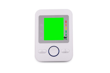 blood pressure monitor, automatic tonometer, with green screen display