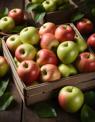 Fresh Village Apples: Gourmet Quality Food Photography in 8K