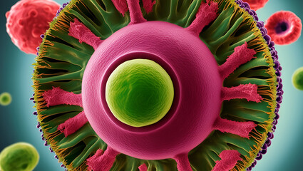 3d rendered illustration of a cell