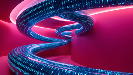 3d render of a cable