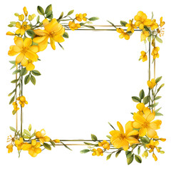 yellow flowers frame