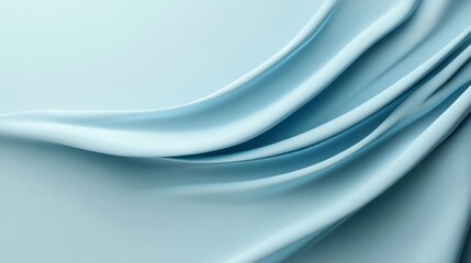 Fototapeta premium Shiny satin fabric, wavy, minimalist background with soft gradients and light tones with delicate textures and clean lines.