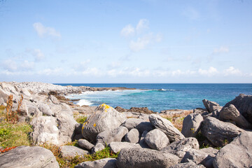 rocks and ocean