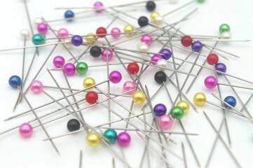 Obraz premium pins on a white background