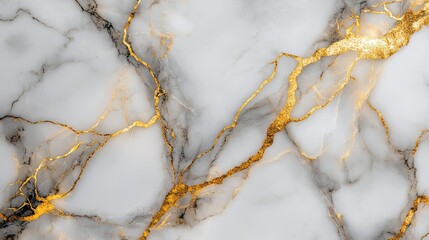 Elegant marble texture with golden veins, conveying luxury and sophistication.