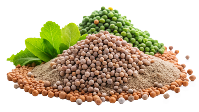 Micro-nutrient fertilizer isolated on transparent background