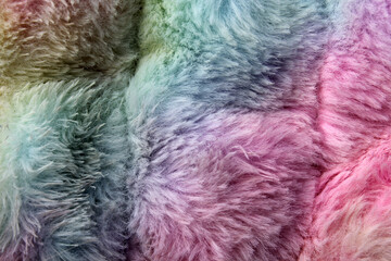Obraz premium Soft and fluffy plush fabric in pastel colors abstract textured background