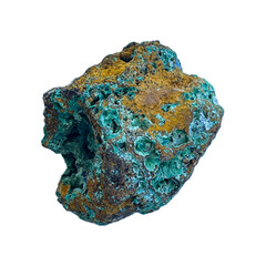 Malachite, copper ore. Precious mineral stones and rocks