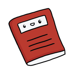 cute notebook kawaii cartoon illustration