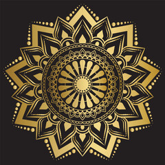 Luxury ornamental mandala design with gorgeous arabesque pattern style background for floral pattern card, invitation card, anniversary card, tiles, mosaic, texture, wall for decorating.