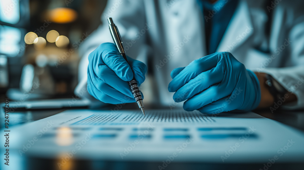 Poster quality control and validation process with a focus on quality assurance and certification, illustra