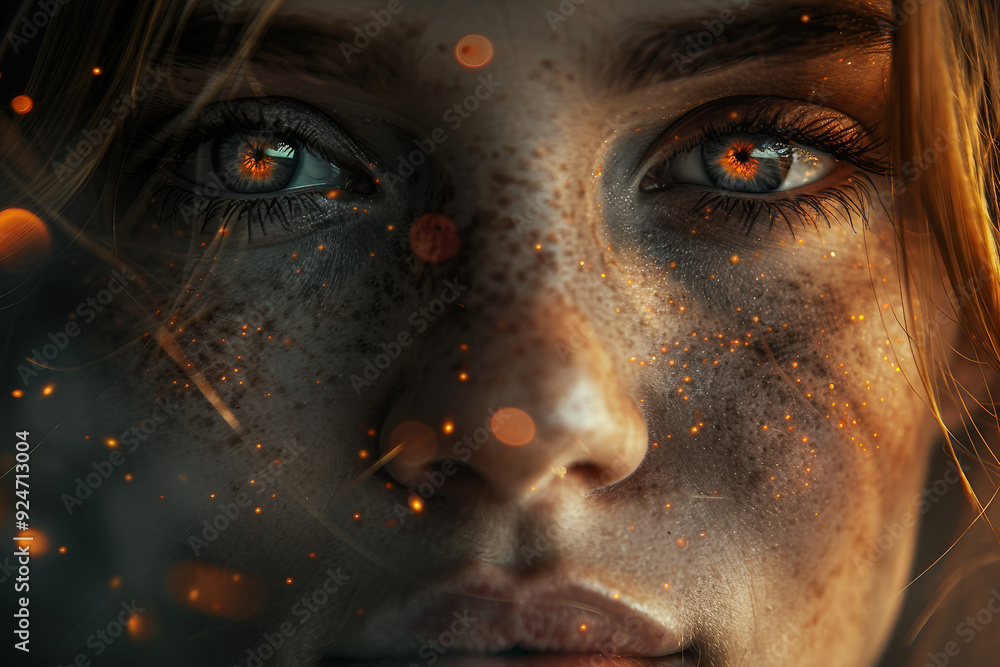 Poster image of dangerous apocalypse scary disaster created with generative ai