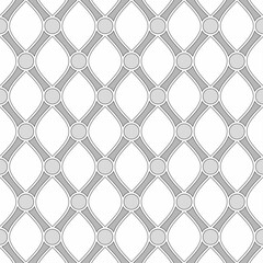 Naklejka premium Seamless geometric pattern, consisting of curves and circles with white borders. Suitable for textile designs, fabrics, tiles, prints, wallpapers, backgrounds, etc.